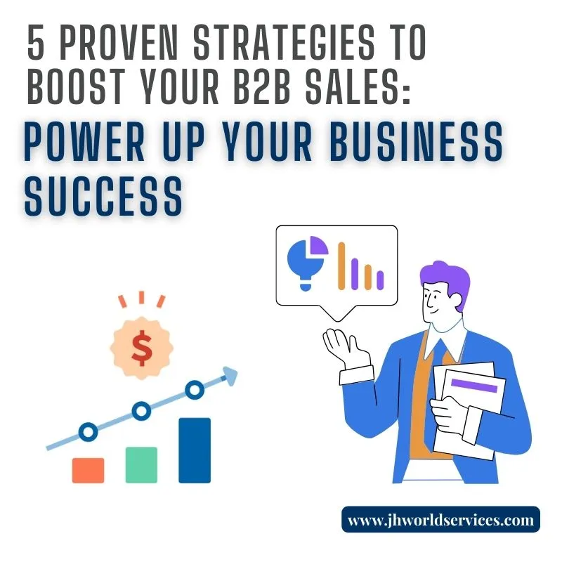 blog title 5 Proven Strategies to Boost Your B2B Sales: Power Up Your Business Success