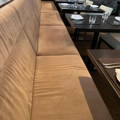 cleaning of plush furniture in restaurants